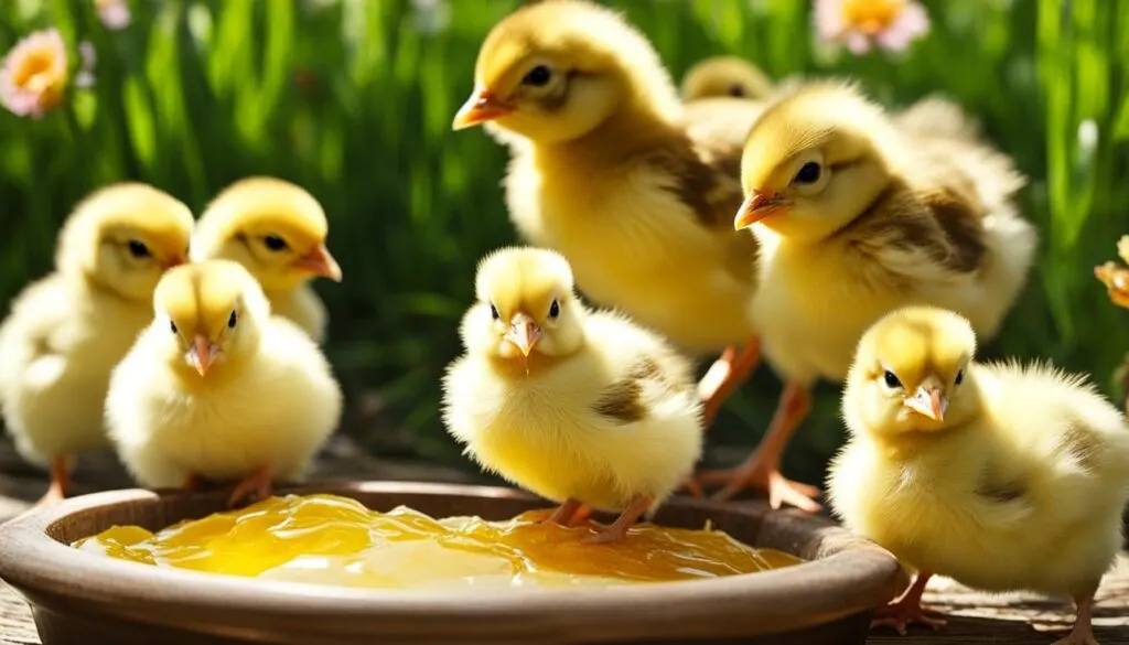 can baby chicks eat honey
