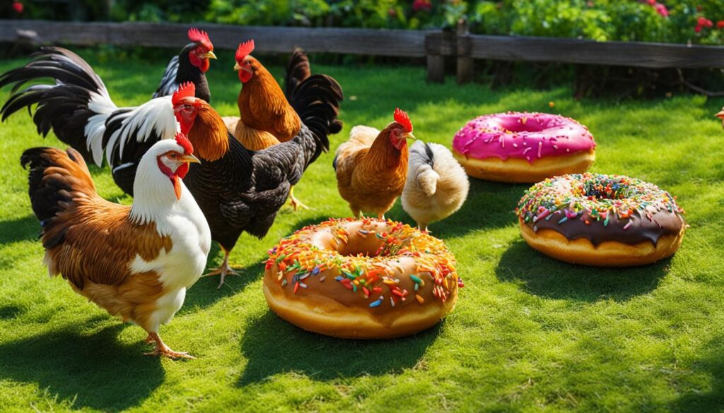 can chickens eat donuts
