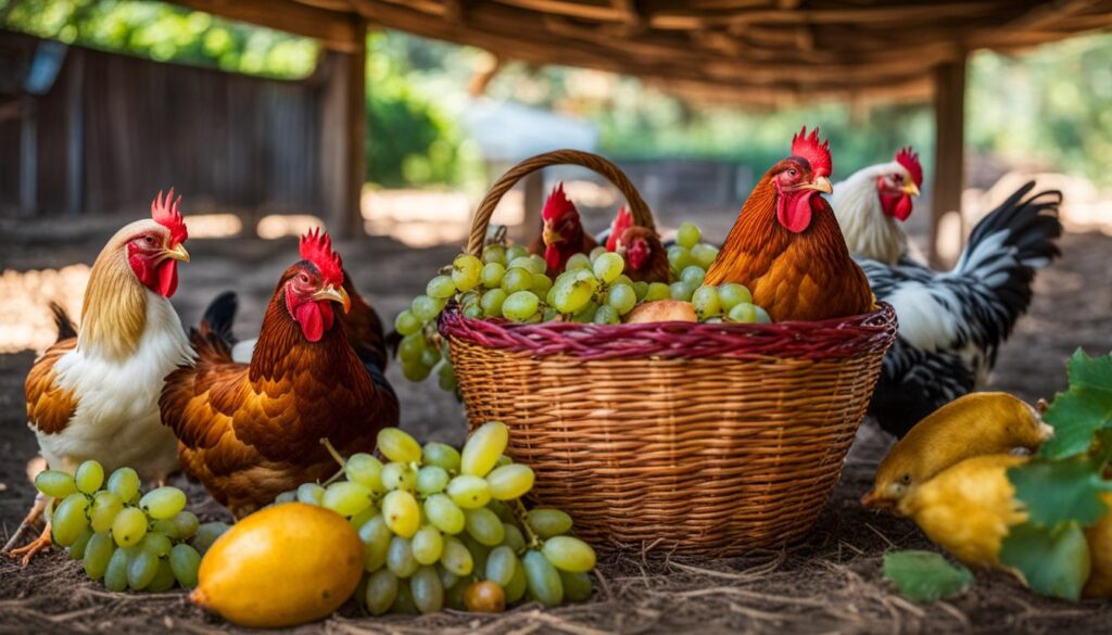 can chickens eat grapes