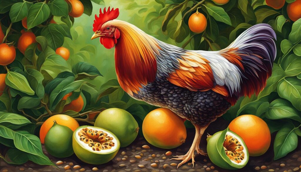 can chickens eat passion fruit