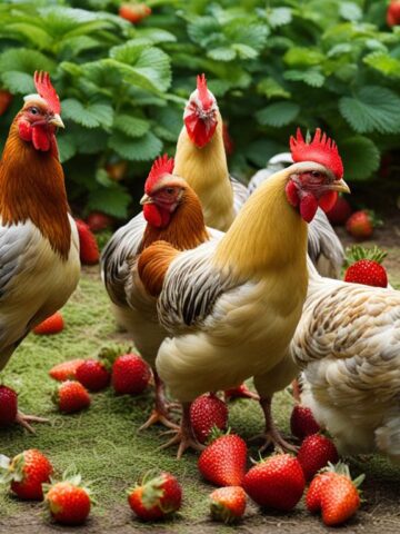 can chickens eat strawberries