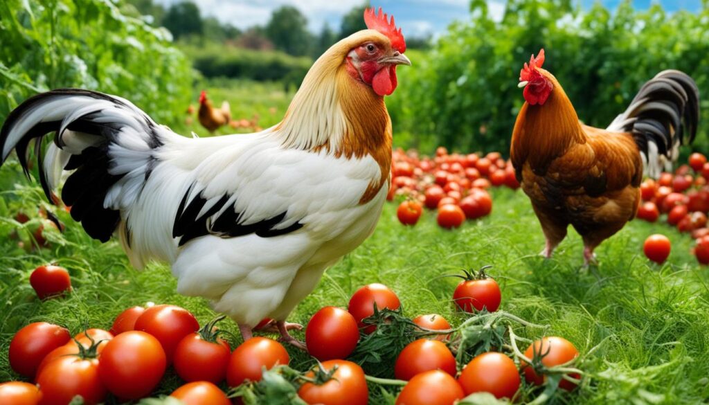 can chickens eat tomatoes