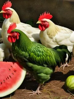 can chickens eat unripe watermelon