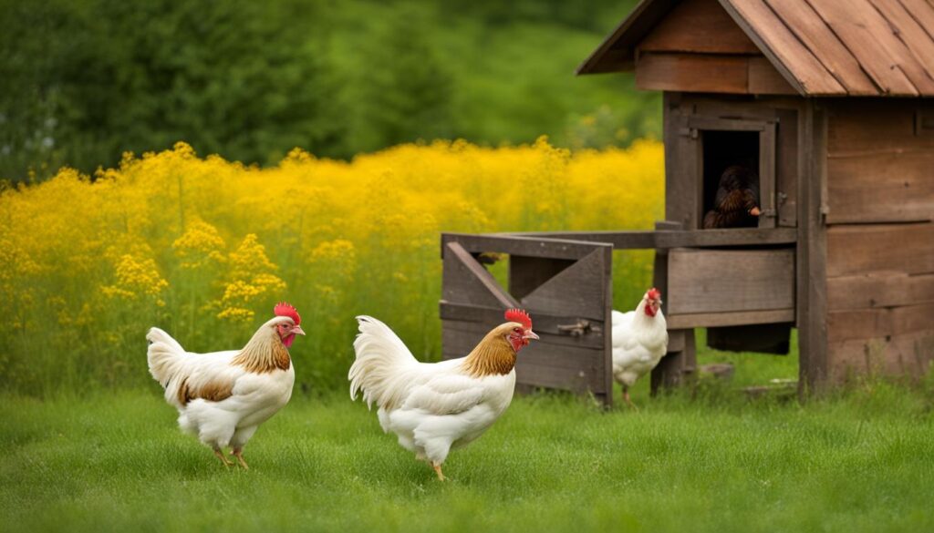 feeding goldenrod to chickens