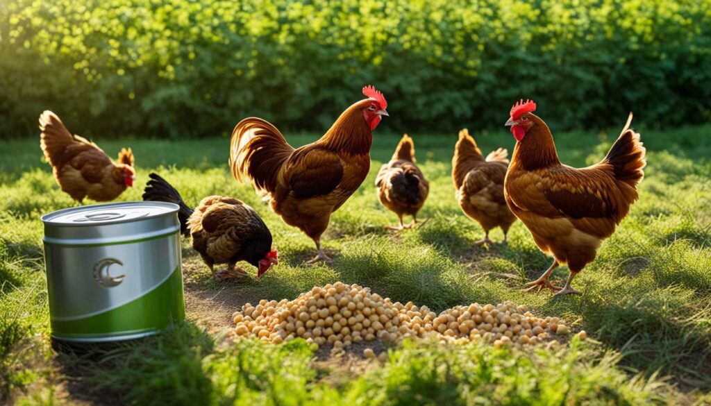 nutritional value of canned chickpeas for chickens