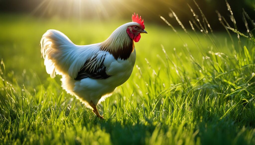 nutritional value of grass for chickens