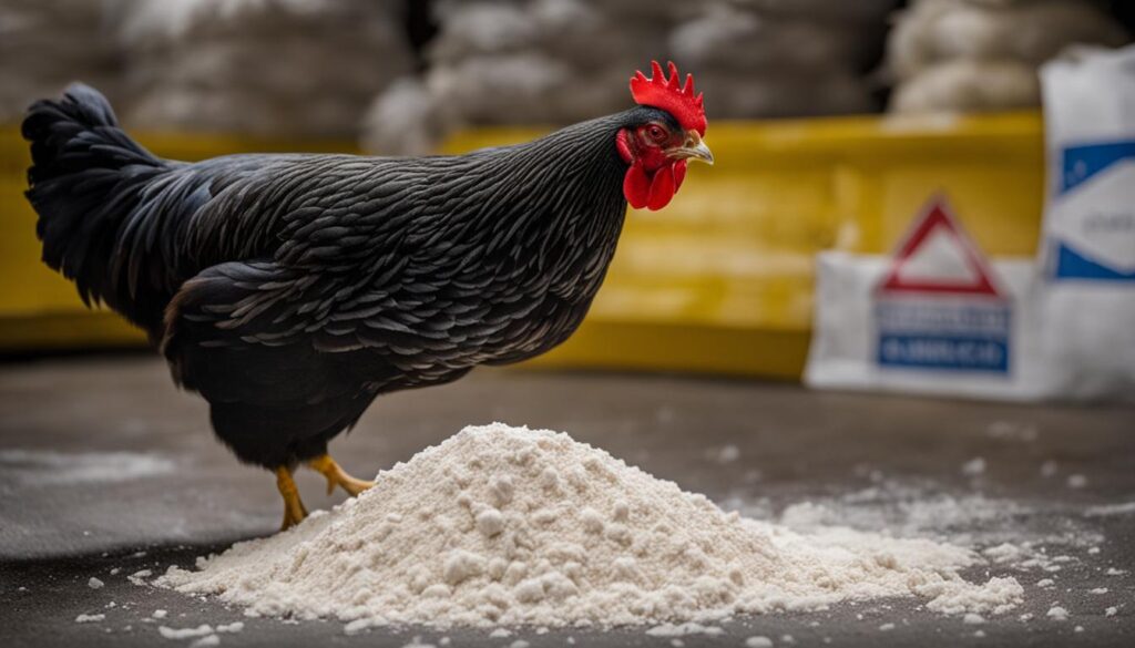 risks of chickens eating flour