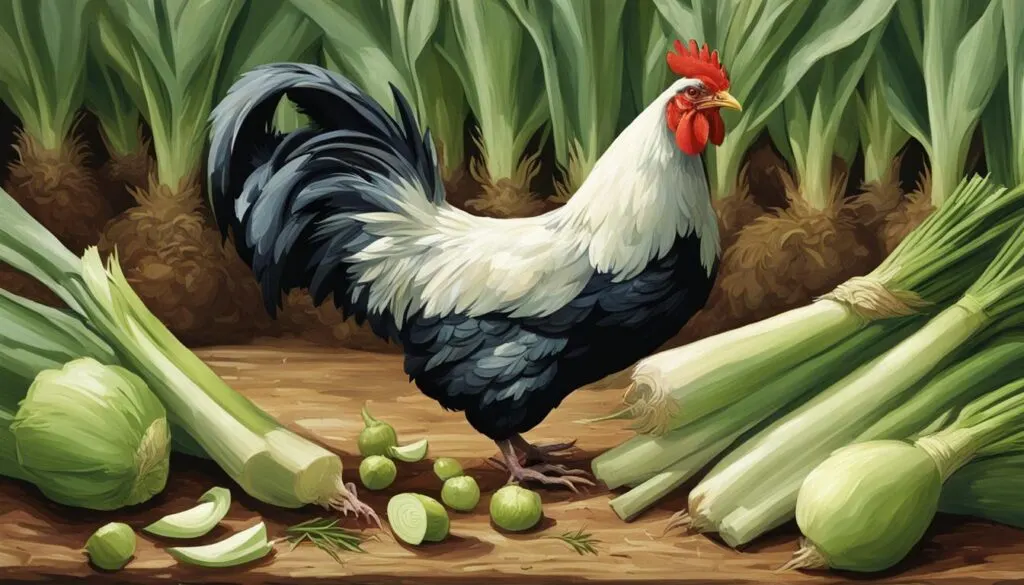 risks of feeding leeks to chickens